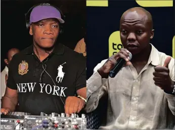  ??  ?? Former Metro FM DJ Glen Lewis, left, is joining another former Metro FM host, Thabo ‘Tbo Touch’ Molefe, who left the SABC to form Touch Central, an online radio venture with Gareth Cliff.