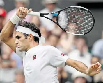  ?? AP ?? Gerade mal 1 Stunde und 29 Minuten brauchte Roger Federer für sein Zweitrunde­nspiel.