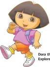  ??  ?? Dora the Explorer.