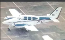  ??  ?? Javier Zacarías Irún se compró en el 2014 esta aeronave valuada en unos 170.000 dólares, unos G. 999.600.000.