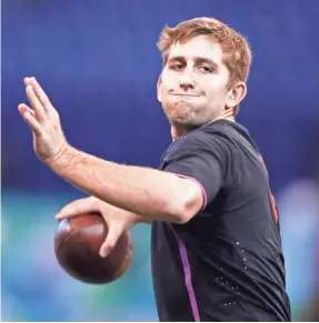  ?? BRIAN SPURLOCK/USA TODAY SPORTS ?? Josh Rosen is viewed as the most NFL-ready quarterbac­k in this draft class.