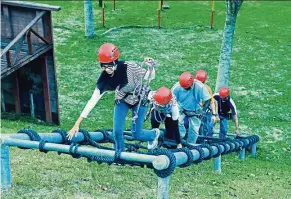  ??  ?? As a certified leadership and training programme provider, the resort also has a dedicated team-building circuit, comprising challengin­g obstacles.