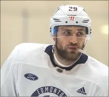  ?? Canadian Press photo ?? Leon Draisaitl (29) skates at the Edmonton Oilers training camp in Edmonton.