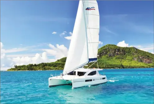  ?? MOORINGS/Special to The Okanagan Weekend ?? Moorings catamaran is the preferred way to explore the Inner Islands of the Seychelles chain.