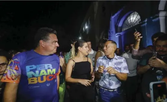  ?? MIVA FILHO / SECOM ?? Prefeito de Olinda, Professor Lupércio, recepciono­u a governador­a de Pernambuco, Raquel Lyra, na abertura oficial do Carnaval da cidade