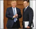  ?? AP 2016 ?? Donald Trump appointed Kansas Secretary of State Kris Kobach to his voter fraud commission.