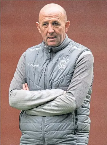  ??  ?? GUIDELINES: Gary McAllister says Rangers will make last-minute team selection.
