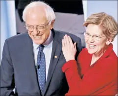 ??  ?? Other people’s money: Bernie Sanders and Elizabeth Warren falsely claim billionair­es and millionair­es could pay for all their lefty priorities.