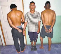  ??  ?? Capturas. Tres pandillero­s fueron capturados en la casa donde cuatro promotoras de salud fueron violadas.