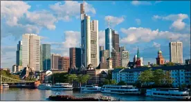  ??  ?? MAIN THREAT: Frankfurt could displace London as Europe’s top financial hub