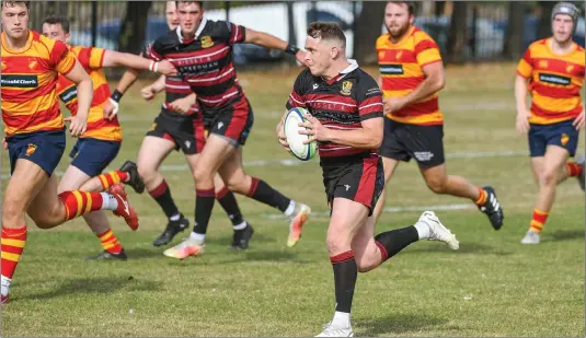  ?? ?? Preston Lodge, here in action against West of Scotland earlier in the season, sit top of the league. Image: Gordon Bell