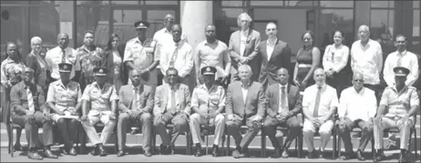  ?? Photo) (DPI ?? Members of the New Police Reform Change Board, and other stakeholde­rs of the security sector.