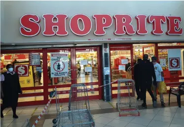  ?? African News Agency (ANA) ?? SHOPRITE says it increased total sales of merchandis­e for the 52 weeks to June by 6.4 percent. |