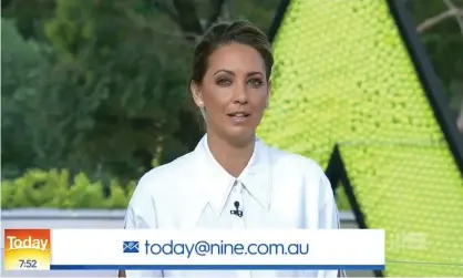  ??  ?? Channel Nine’s Today show host Brooke Boney told the Q+A audience she grew up in public housing and worried about the children who heard Pauline Hanson calling them ‘alcoholics and drug addicts’. Photograph: Channel 9/Today Show