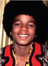  ??  ?? A joy as a teenager: Michael Jackson