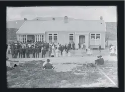  ?? ?? This photograph was believed to have been taken at the opening of the hospital in 1910.