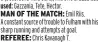  ?? ?? used:
MAN OF THE MATCH: Emil Riis. A constant source of trouble to Fulham with his sharp running and attempts at goal. REFEREE: Chris Kavanagh 7.