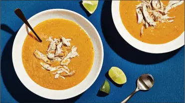  ?? Tom McCorkle photo/food styling by Bonnie S. Benwick/The Washington Post ?? Creamy Chicken Tortilla Soup