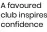  ?? ?? A favoured club inspires confidence