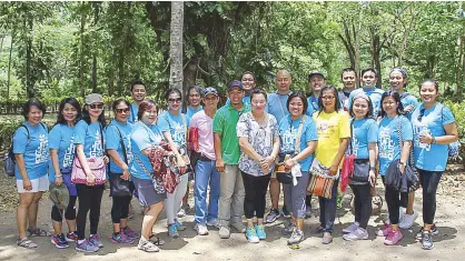  ??  ?? TPB employees tour Occidental Mindoro to help them take an active part in preserving and promotingt­he different tourist destinatio­ns in the country.
