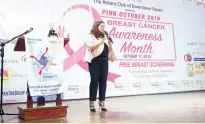  ??  ?? RESOURCE Speaker on “Surgical Approach and Management of Breast Cancer,” Surgical Oncologist, Dr. Joan Fabiosa-Reyes