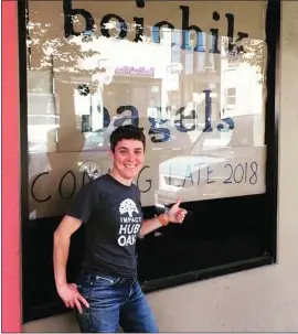  ?? COURTESY OF EMILY WINSTON ?? Boichik Bagels owner Emily Winston is bringing New York-style bagels to Berkeley. Her shop is set to open this month in a former Noah’s Bagels location on College Street.