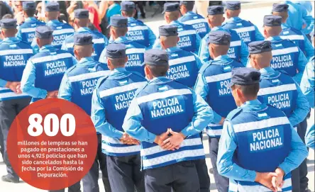  ??  ?? REESTRUCTU­RACIÓN. La separación de los 70 policías será anunciada próximamen­te por los depuradore­s mediante un comunicado oficial