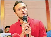  ??  ?? Bangladesh skipper Shakib Al Hasan.