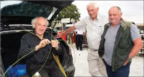  ?? Photo by Michelle Cooper Galvin ?? Pat McCarthy, Mizen Head, Cork; with Kevin Curran, Waterville; and Liam Wharton, Fossa Killarney.