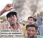  ?? ?? sudanska opozicija pozvala na građansku neposlušno­st i proteste