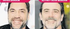  ?? GTRES GTRES ?? JAVIER BARDEM JEFFREY DEAN MORGAN