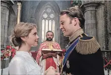  ?? NETFLIX ?? Rose McIver and Ben Lamb ready to wed in "A Christmas Prince: A Royal Wedding."