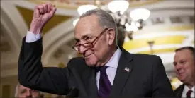  ?? Getty Images ?? Senate Majority Leader Chuck Schumer said the legislatio­n is part of America’s “difficult but inexorable march towards greater equality.”