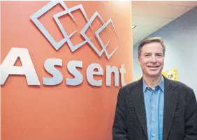  ?? ?? CEO Andrew Waitman’s Assent Compliance, an Ottawa supply-chainmanag­ement software maker, recently announced a $350 million (U.S.) round of financing led by Vista Equity Partners Management LLC.