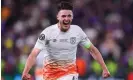  ?? Photograph: James Gill/Danehouse/Getty Images ?? Declan Rice is poised to leave West Ham this summer with Manchester City and Arsenal fighting over his signature.