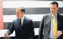  ?? RENATO S. CERQUEIRA/FUTURA PRESS ?? Composição. Doria durante anúncio de Kassab no governo