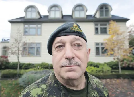  ?? DARRYL DYCK / THE CANADIAN PRESS ?? Honour House founder Allan De Genova says the donation of land in Kamloops will make it possible to offer a retreat and treatment for military personnel, veterans and first responders who often don’t get the help they need to cope with post-traumatic...