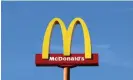  ?? Photograph: Yves Herman/Reuters ?? Comparable sales in McDonald’s Internatio­nal Developmen­tal Licensed Markets segment rose 0.7% in the quarter, widely missing estimates of a 5.5% growth.