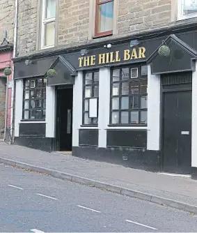  ??  ?? The Hill Bar’s plan to open a beer garden could be scuppered.