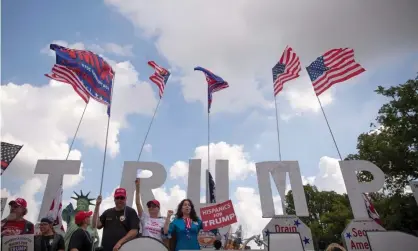  ??  ?? Trump provoked outcry among the majority of world leaders and the science community when he gave notice that Paris was a ‘bad deal’ for the US. Photograph: Shawn Thew/EPA