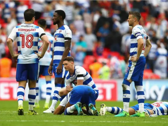  ?? (Getty) ?? It was heartbreak for Reading and their fans