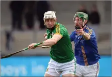  ??  ?? Wicklow’s John Henderson in action against Meath.