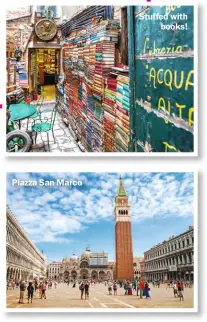  ?? ?? Piazza San Marco
Stuffed with books!