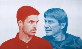  ?? Illustrati­on: Guardian Design ?? Who will Saturday suit? Mikel Arteta’s Arsenal, who shift the ball with speed and meaning? Or Antonio Conte’s Tottenham, who will still pose a threat if they choose to sit in?