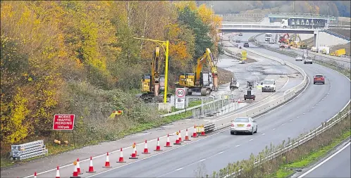  ?? Pictures: Andy Jones ?? The coast-facing slips at Junction 10 will now be landscaped after highways bosses shut them for good