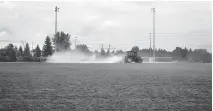  ?? TONY FOUHSE’S SUBURB ?? A sports field: The photos illustrate the delicate balance between developmen­t and nature.