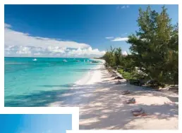  ??  ?? CLOCKWISE FROM RIGHT
Relax on the pearly sands with your loved ones before entering the azure sea; divers gather their equipment in preparatio­n for their first diving experience; the dive boat makes the pleasurabl­e crossing to West Caicos