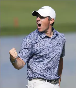  ?? Kamran Jebreli The Associated Press ?? Rory Mcilroy widened his lead in the Official World Golf Rankings with a victory Monday at the the Dubai Desert Classic.