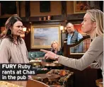  ?? In the pub ?? FURY Ruby rants at Chas