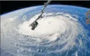  ?? AFP ?? A view of Hurricane Florence, off the US east coast, from the Internatio­nal Space Station.